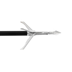 Grim Reaper Razorcut SS stainless blades close-up, highlighting sharpness and reliability for tough hunting conditions.