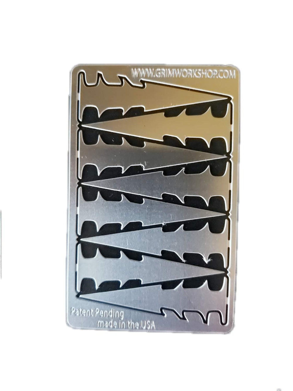 Grim Workshop Arrow Head Card in wallet-compact form for quick survival access