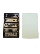 Grim Workshop credit card micro tool holder front view shows wallet-friendly slim profile.