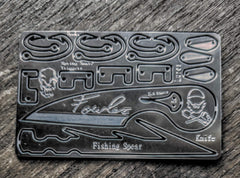 Grim Workshop Zachary Fowler Signature Survival Card's stainless steel build offers durable, reusable micro-tools.