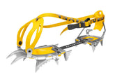 Grivel Air Tech Light EVO crampons front view for versatile boot compatibility and secure traction.
