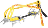 Grivel Air Tech Light New Matic crampons front points grip snow on ascent.