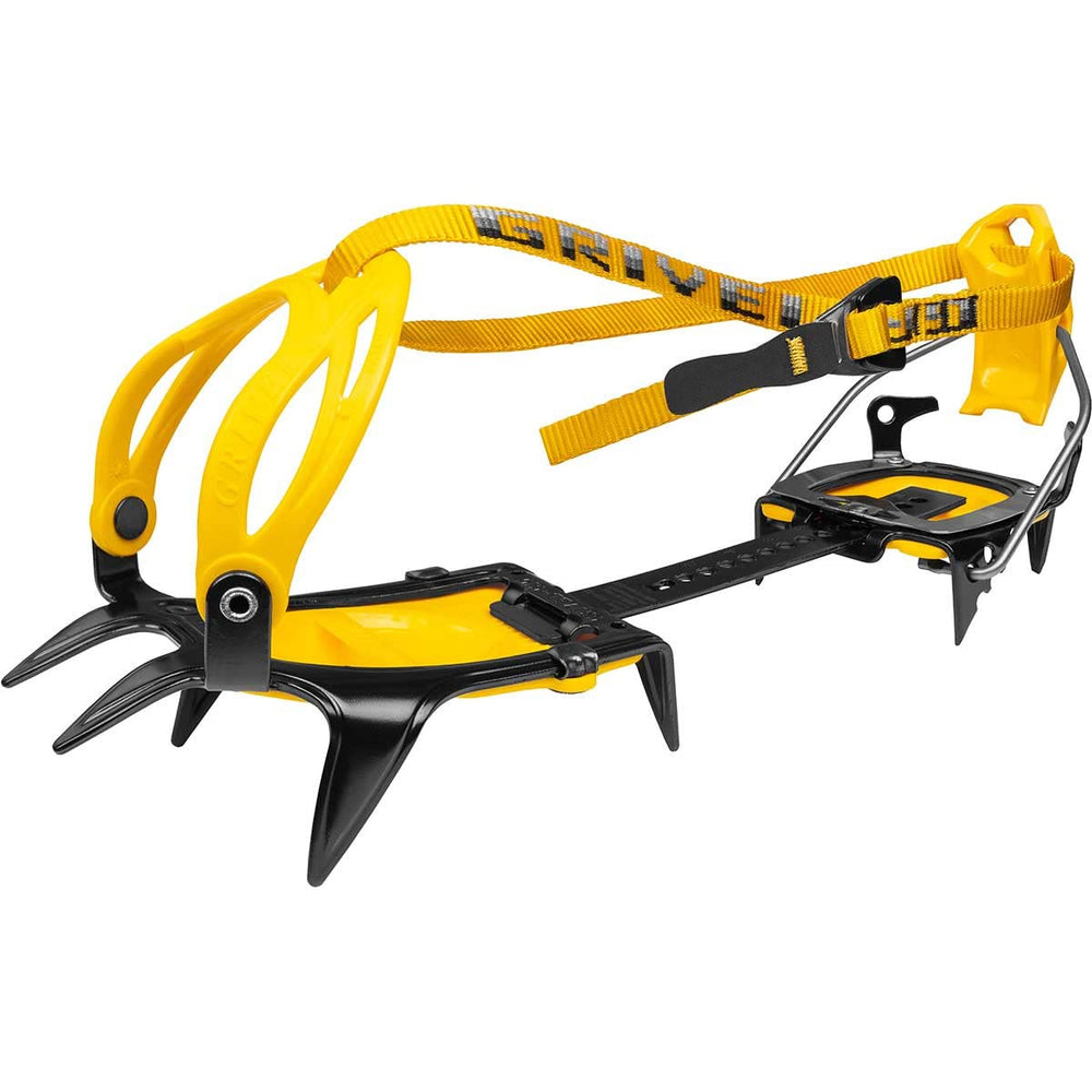 Grivel G10 New-Matic EVO front view with versatile traction for mountaineering.