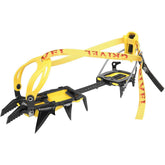 Grivel G14 Evo front view crampon highlights 12-point design for technical mountaineering.