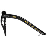 Grivel Ghost Tech axe head close-up for precise ice contact during technical climbs.