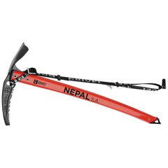 Grivel Nepal S.A. ice axe with curved shaft for reliable self-arrest on glaciers