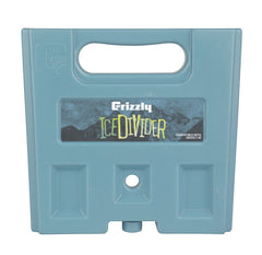 Grizzly IceDivider freeze-pack ready for freezer to extend ice longevity.