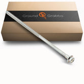 GROUNDGRABBA Junior 11-inch stake securing a tent in windy conditions