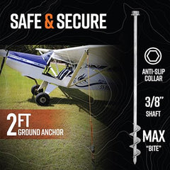 GROUNDGRABBA pro II drill-driven anchor adapts quickly to loose soil