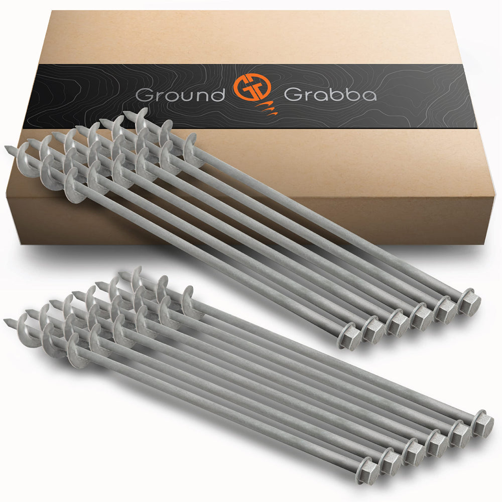 GROUNDGRABBA screw-in tent stake for sandy ground delivers secure anchoring