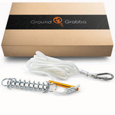 GroundGrabba single spring rope with carabiner setup for training versatility