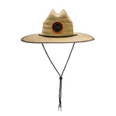 Grundéns Waterman Straw Hat Reed front view, lightweight sun protection for long fishing days
