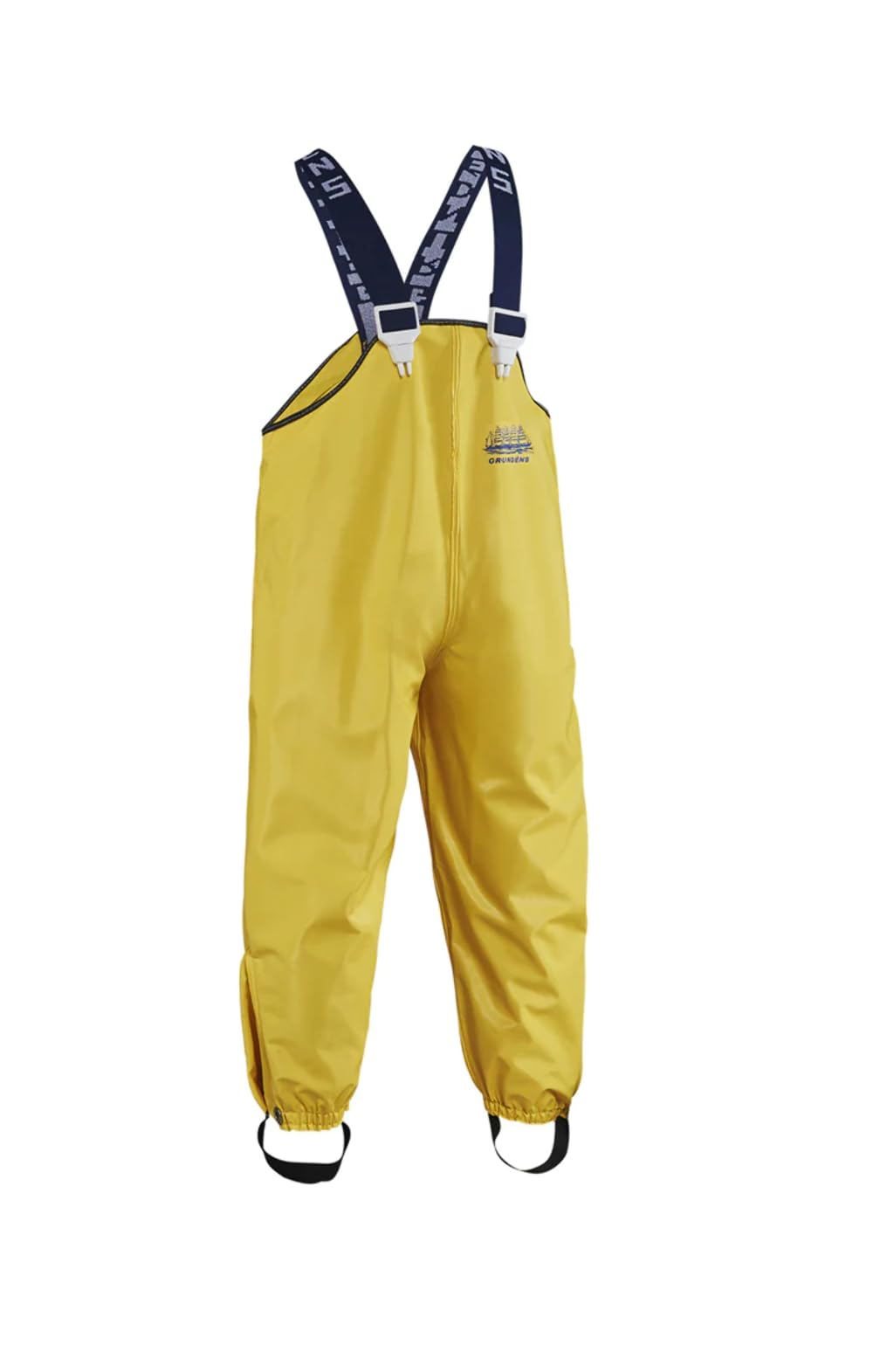 Grundéns Zenith 294 Children's Fishing Bib Pants, orange, size 2 years, front view