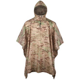 GRVCN military poncho camouflage coverage for gear and shelter in wet weather.