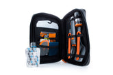 GSI Outdoors Gourmet Kitchen Set 11 case shown with organized travel-ready camp cookware.