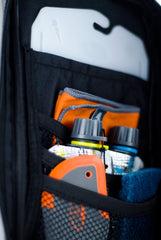 GSI Outdoors pivot spoon demonstrates easy one-handed access during camp cooking.