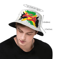 GTEVUTS Jamaica Flag Bucket Hat packable design fits in a bag