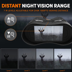 GTHUNDER 4K night vision binoculars 10x zoom for distant details.