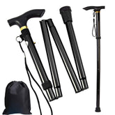 GTLZLZ folding cane closed for compact storage and easy transport.