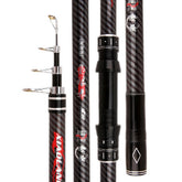 GTOFYU telescopic carbon rod in travel setup, easy packing and long casts.