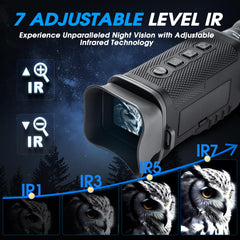 GUANIEE Night Vision Monocular with 850nm IR for clear night views.
