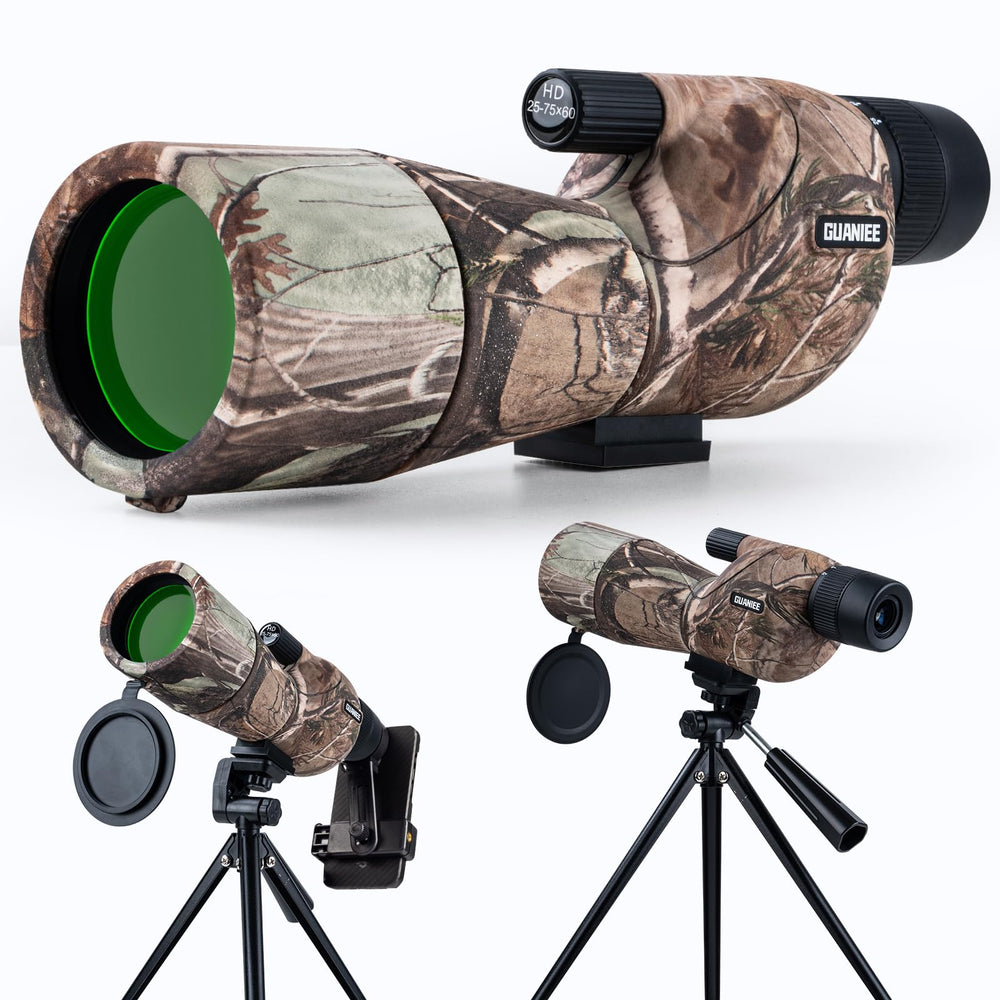 GUANIEE spotting scope 60mm lens delivering bright distant views for bird watching at dawn
