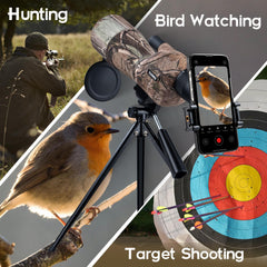 GUANIEE spotting scope phone adapter enables easy photo capture from any angle