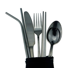 Gugrida spoon with ergonomic grip for everyday dining on the go.