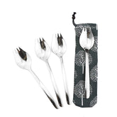 Gugrida spork with an 8.26-inch long handle, ideal for easy on-the-go dining.