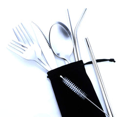 Gugrida stainless steel utensils durable design suitable for daily use.