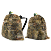 GUGULUZA mesh decoy bag camouflage nylon material demonstrates durability in harsh hunting conditions.