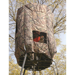 Guide Gear camo deer stand enclosure with roof for weather protection and concealment