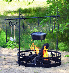 Guide Gear campfire cooking set lid lifter for safe handling of hot lids