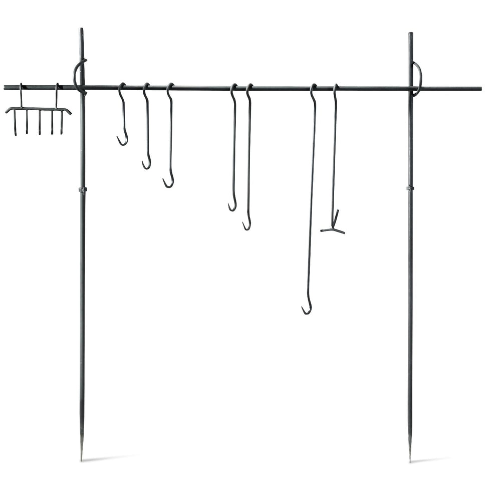 Guide Gear campfire cooking set with iron side posts for stable elevated cooking