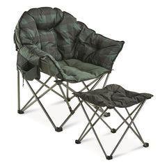 Guide Gear Club Camping Chair folded for easy transport with storage bag.