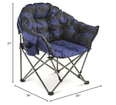 Guide Gear Club folding camping chair showing portable design for easy transport.