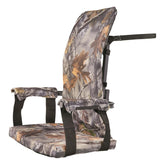 Guide Gear Deluxe Tree Stand Seat Pad close-up showing camouflage padding for comfort.