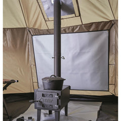 Guide Gear heat shield panel for tent stove safely shields walls and floor