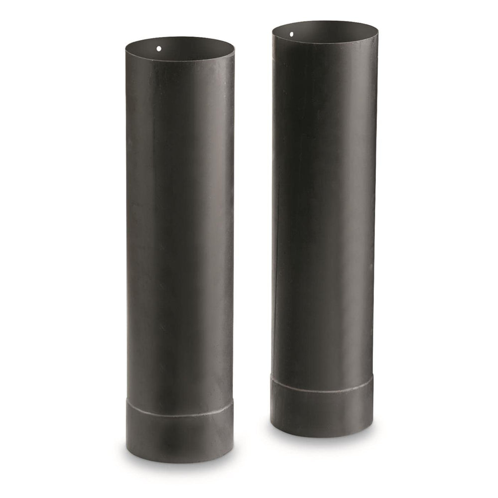 Guide Gear large outdoor wood stove pipe extension assembly demonstrates easy height increase for improved venting.