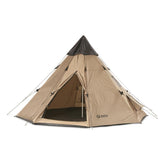 Guide Gear 10x10 teepee tent setup for quick, spacious camp setup.