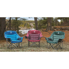 Guide Gear XL chair padding on seat for plush camping comfort.