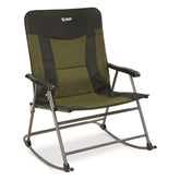 Guide Gear XXL rocking chair front view showing the wide 25-inch seat for comfort
