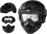 GVAKVTGK airsoft helmet front view showing durable ABS shell for outdoor battles