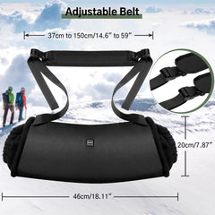 GVDV heated hand warmer showing 10000mAh battery for extended heat