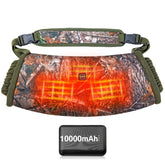 GVDV heated hand-warmer pouch front view shows three heat levels for outdoor warmth