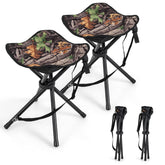 Gymax 2-pack folding stool ready for outdoor use, compact seating on the trail.