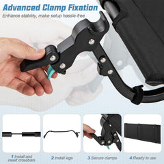 GYMAX 7075 aluminum frame provides sturdy outdoor support