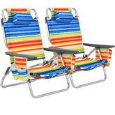 GYMAX beach chair foldable portable design for easy shore setup