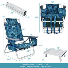 GYMAX chairs with padded shoulder straps for comfortable carrying.