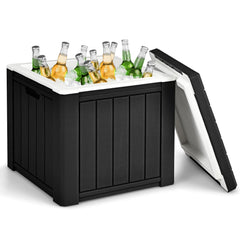GYMAX camping cooler 40 Qt with detachable lid for easy access and serving.